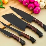 Chef knife set 4Pcs - Kitchen knife set - 420 J2 steel knives
