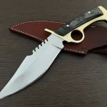 Handmade D2 Steel Finger Guard Hunting Knife