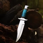 Bowie Knife With Dyed Bone handle